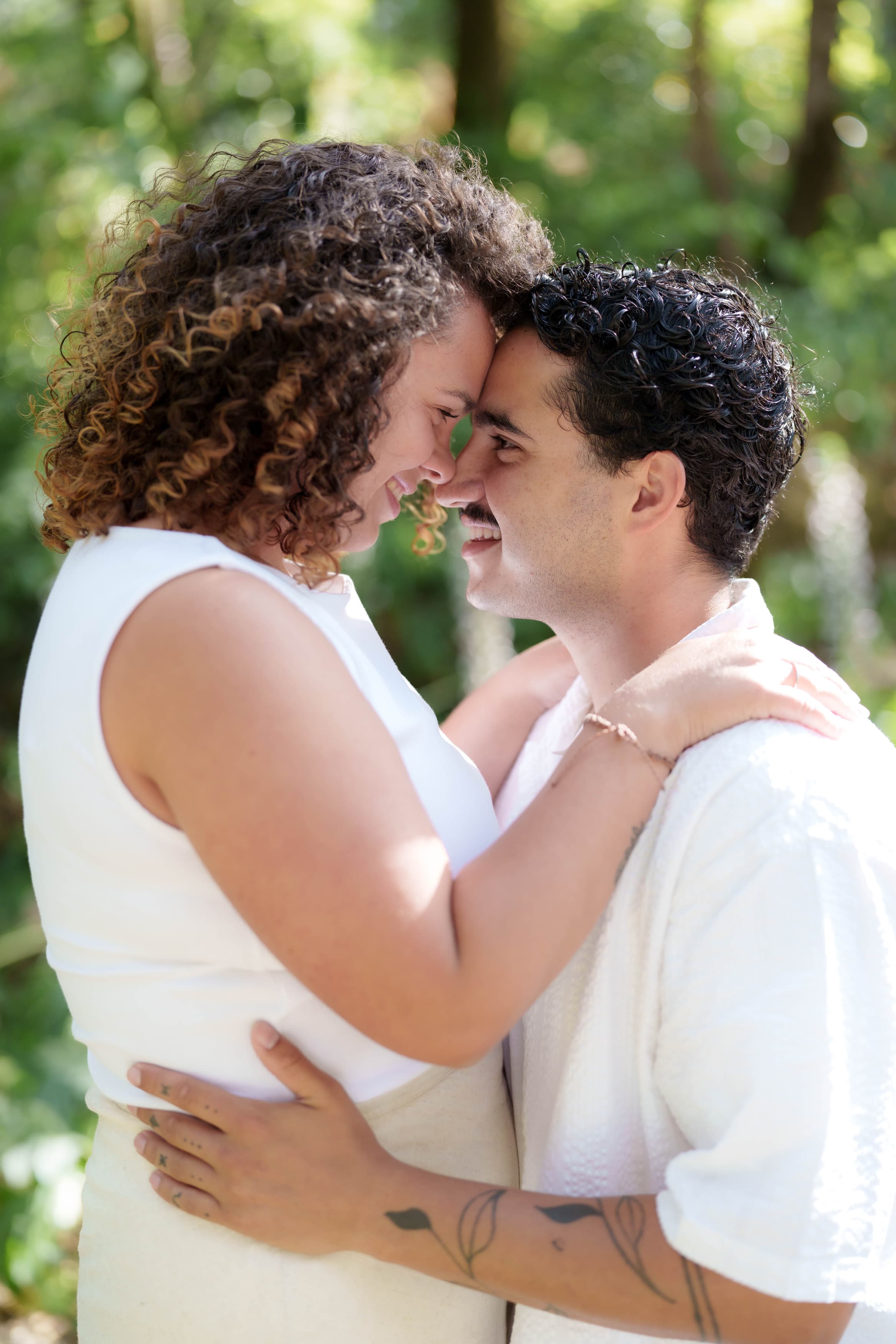 Duarte e Mariana durante a sessão fotográfica